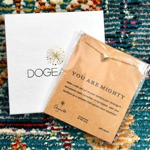Dogeared you are mighty necklace pyramid dagger